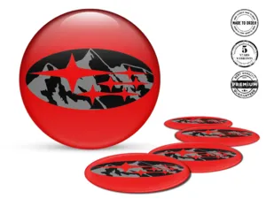 Subaru Wheel Stickers Custom Stellar Racing Surge